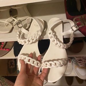 Givenchy Sandals 37 white jelly chain